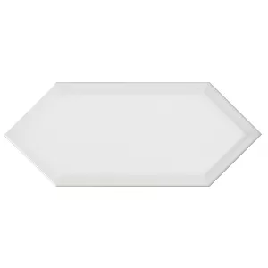 Плитка настенная Kerama Marazzi Алмаш грань глянцевый белый 14х34 см
