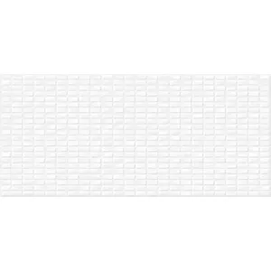 Облицовочная плитка Cersanit Pudra PDG053D мозаика рельеф белый 20x44