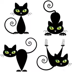 Декор Артвалентто Black cat 2 10х10 см