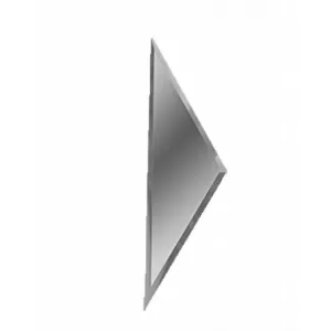 Зеркальная серебряная плитка ДСТ ПОЛУРОМБ боковой РЗС1-02(б) 15х51 см