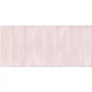 Облицовочная плитка Cersanit Pudra PDG074D кирпич рельеф розовый 20x44