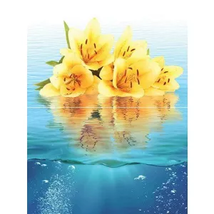 Панно Муза-Керамика Ocean flowers P2-2 из 2-х плиток P2-2D240 40х30 см