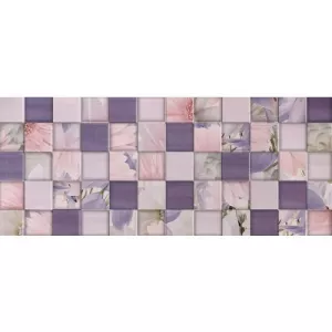 Плитка настенная Gracia Ceramica Aquarelle lilac лиловая 03 25х60 см
