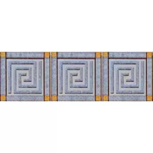 Комплект стеклянных вставок Laparet Пальмира (3шт/компл.) серый 5,5х5,5