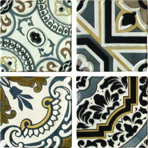 Декор Latina Ceramica Arezzo Oro Conjunto Комплект из 4 плиток 15х60 см